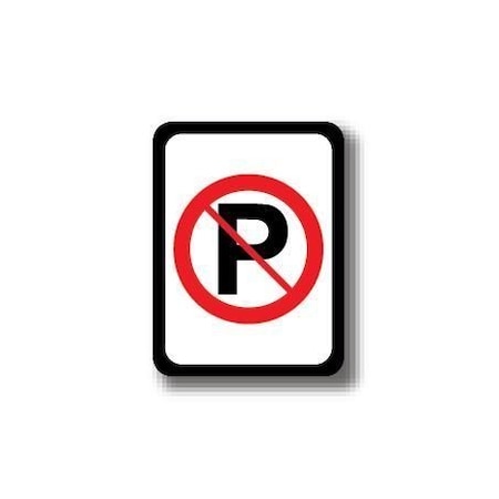 Ergomat 12in x 12in RECTANGLE SIGNS - NO PARKING DSV-SIGN 144 #2314 -UEN